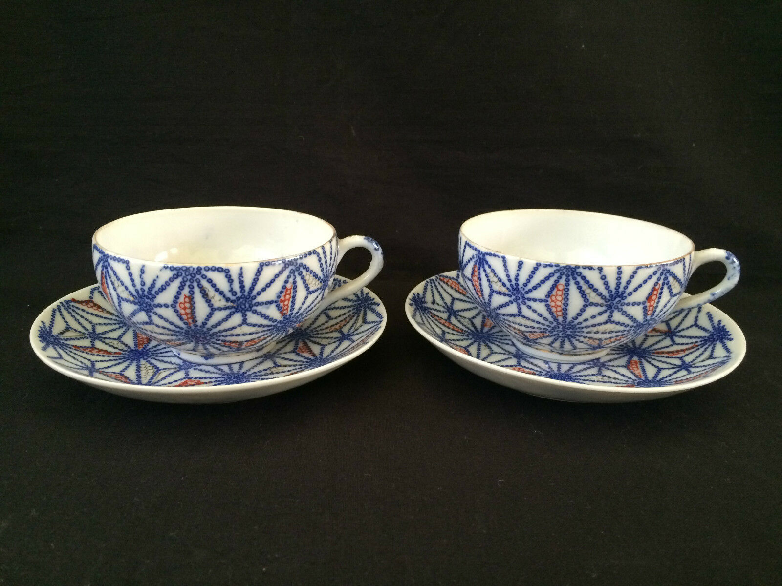 Antique Chinese Tea Cup and Saucer. Saucers are marked with several marks - $130.02