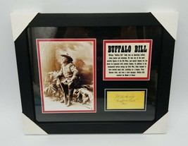 William &quot;Buffalo Bill&quot; Cody Repligraph Facsmile Signature Framed Picture... - £26.35 GBP