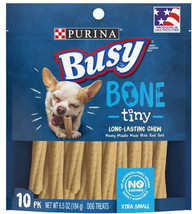 Purina Busy Bone Real Meat Dog Treats Tiny 6.5 oz Purina Busy Bone Real Meat Dog - £13.73 GBP