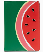 Kate Spade Watermelon Green &amp; Red Leather Passport Holder KB568 NWT $ 139 Retail - £37.17 GBP