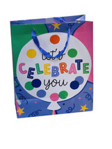 Viola Happy Birthday Let’s Celebrate You Gift Bag  12 Inches Tall - $13.74
