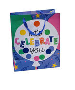 Viola Happy Birthday Let’s Celebrate You Gift Bag  12 Inches Tall - $19.25 CAD