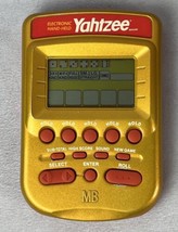 Yahtzee Handheld Electronic Game 2002 Gold Vintage Hasbro Milton Bradley Tested - £12.59 GBP