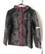 Boys Black Camo With Red Lining Free Country Hooded Softshell Jacket Siz... - $44.76 CAD