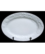 Gibson FRUIT Oval Serving Platter 13 3/8&quot; D Embossed Fruit White China H... - £23.46 GBP