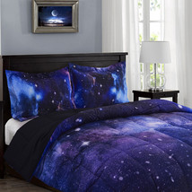 HIG 3D Galaxy Print Kids Comforter set - Twin Queen Size For Girls and Boys - £26.61 GBP+