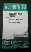 1960 Canadian National Railways Steamer Schedule Nova Scotia Bar Harbor ME - £7.10 GBP