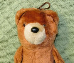 Vintage Plush Teddy Ornament Carousel By Guy 1983 Brown Bear Stuffed Animal Toy - £7.57 GBP