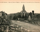 1918 Photo Postcard Frignicourt Marne France Rue De Cotton Ruins after B... - $8.86