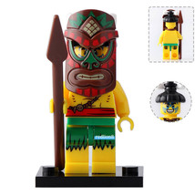 Island Warrior Tiki (Aborigines) CMF Series 11 Lego Compatible Minifigure Bricks - £2.42 GBP