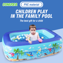 Children&#39;s Swimming Pool Inflatable Toys Framed Pools Garden Kids Baby B... - £27.56 GBP