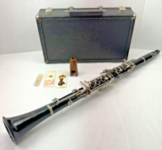 Selmer Bundy Clarinet Resonite Bb Soprano Hard Case &amp; Reeds Made in France - £34.51 GBP