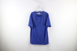 Under Armour Mens Size Medium Charged HeatGear Loose Running Gym T-Shirt Blue - £15.55 GBP