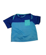 Kids Patagonia two tone blue with mint green pocket and collar T-shirt -... - £8.64 GBP
