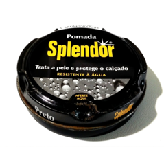 SPLENDOR SHOE POLISH ✱ Vintage Antique Shoes Grease Cirage Tin Can Portu... - £9.58 GBP