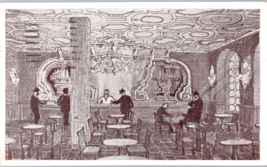 The Rialto Room Eitels Old Heidelberg Inn Chicago Illinois Postcard Posted 1937 - £8.87 GBP