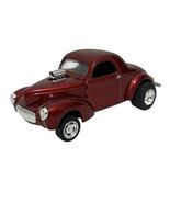 1941 Willys Coupe Hot Rod TESTORS 1/43 Scale Diecast Custom Model Car Red - $26.68 CAD