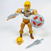 MOTU Origins - Vac-Metal Battle Armor He-Man Action Figure Near Complete -Mattel - $13.98