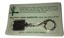 Vtg Southwest Indian Foundation Keychain Native American Thunderbird Key... - £5.34 GBP