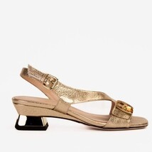 The Iconic Gold Leather Women Sandal image 11
