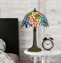 Fine Art Lighting Tiffany Style Handmade Stained Glass Wisteria Table Lamp  - £99.84 GBP