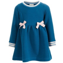 First Impressions Infant Girls Quilted Dress, Seaport Heather Size 24 Months - £22.49 GBP