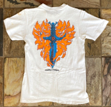 Vintage Powell Peralta T Shirt-Guerrero-1986-Flame Sword-S 34-36-White-H... - $444.13