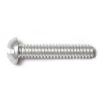 #10-24 x 1&quot; Aluminum Coarse Thread Slotted Round Head Machine Screws (24 pcs.) - £12.51 GBP