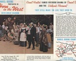 Horn of the West Outdoor Summer Drama Brochure 1971 Daniel Boone  - £14.01 GBP