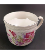 UNBRANDED Porcelain Mustache Coffee Mug Pink Flowers, Cup Resembles Weimar - $16.00