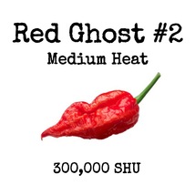 Red Ghost Pepper #2 - Medium Heat - 12 Seeds  - £2.35 GBP