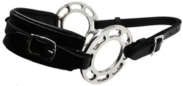 Challenger Horse Adjustable Leather Bitless Bridle Training Hackamore 35H10 - $724.56 MXN