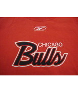 NBA Chicago Bulls National Basketball Fan Reebok Apparel Red T Shirt M - £12.21 GBP