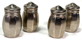 Vintage Baronial Plate Mini Salt &amp; Pepper Shakers - Set of 4 - $12.38