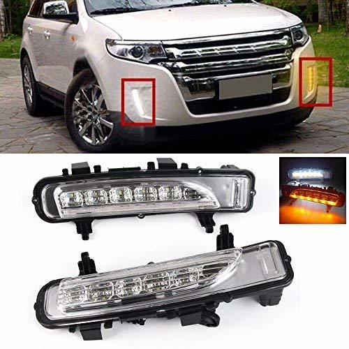 AupTech Front Bumper Daytime Running Light LED DRL White/Yellow Turn Sig... - $111.98