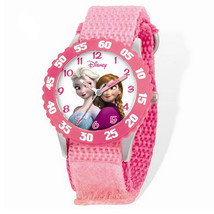 Disney Frozen Elsa/Anna Pink Hook and Loop Time Teacher Watch - £32.99 GBP