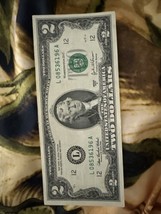 2003A $2 TWO DOLLAR BILL Low Fancy Serial Number, Excellent Condition US... - $27.12