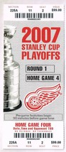 2007 NHL Playoffs Detroit red wings Round 1 Home Game 4 Phantom Ticket - £7.52 GBP