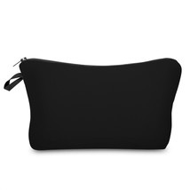 Deanfun Pure Black Small Makeup Bag Waterproof Girls Gift Cosmetic Bags for Wome - £7.73 GBP