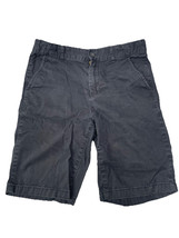 Childrens Place Boys Size 12 Adjusted Waist Cargo Shorts Black Button Zipper - £9.70 GBP