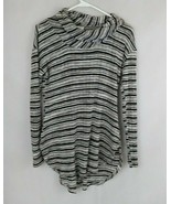 Pink Rose Cowl Neck Pink, Black, &amp; White Sweater Size Small - $20.28 CAD