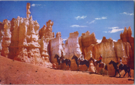 Horseback Riders Bryce Canyon National Park Vintage Postcard Chrome Utah (C1) - £3.79 GBP