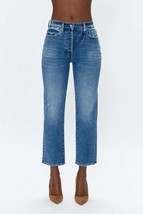 Pistola charlie high rise straight ankle jeans Medium Blue Wash - $88.00