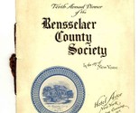 Rensselaer County Society 10th Annual Dinner Menu Hotel Astor New York 1916 - £139.75 GBP