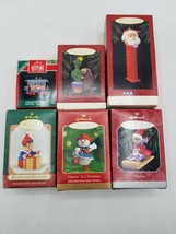 Hallmark Ornaments - Lot of 6 - Noel R.R, Pez Santa, ready for delivery,... - $8.86