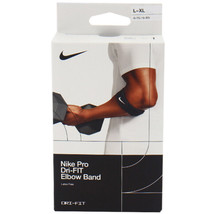 Nike Pro Dri-Fit Elbow Band Protection Sports Support Black Gym NWT DA6931-010 - £30.36 GBP