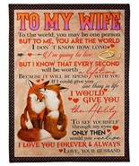 Foxs Love Blanket Gift For Wife From Husband Fleece Sherpa Blankets For Her - £45.50 GBP+