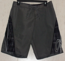 NEW MENS O&#39;NEILL GRAY W/ PLAID BOARD SHORTS   SIZE 30 - £20.14 GBP