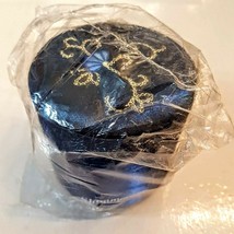 Avon Shimmering Keep Sake Box Blue Embroidered Jewelry Holder Gift Presentation - $11.88