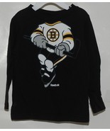 Reebok NHL Licensed Boston Bruins Black 24 Month Baby Long Sleeve Shirt - £11.71 GBP